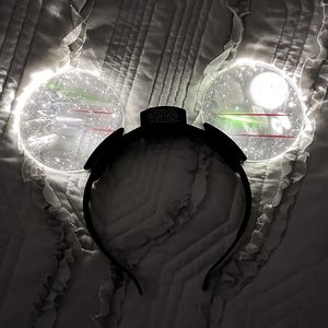 Disney Parks Star Wars X Wing and Tie Fighters Light Up Mickey Ears Headband